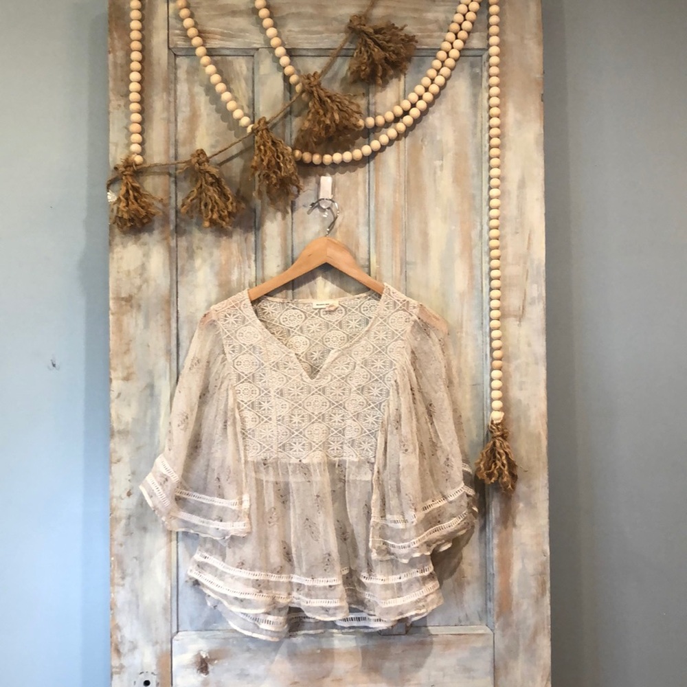 Anthropologie Meadow Rue Boho Blouse